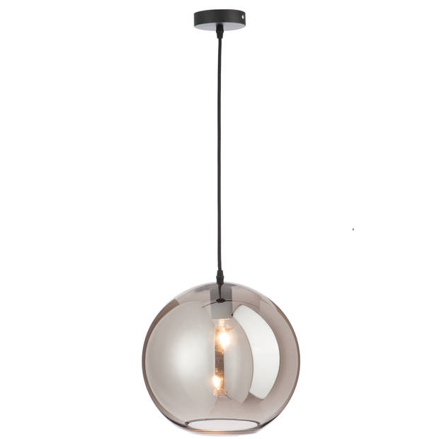 J-line - Lamp Bol Glas Spiegel Zilver Large - 30x30x220cm