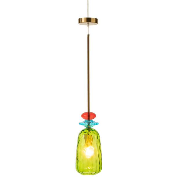 J-line - Plafondlamp Laurence Glas Mix - 160x15x15cm