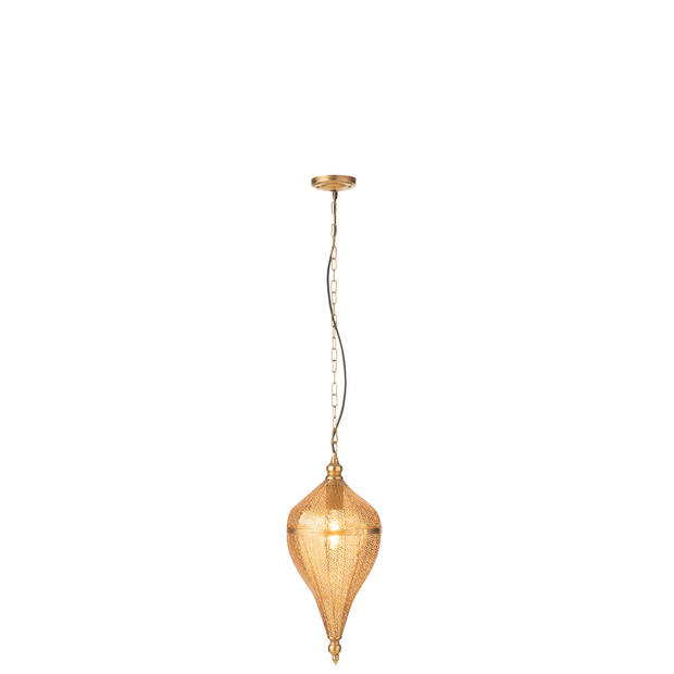 J-line - Hangende Lamp Druppel Metaal Goud Small - 23x23x53cm