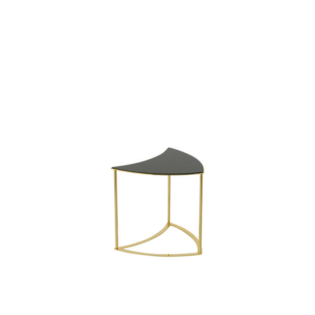 J-line - Set Van 6 Tafels Tornado Goud Metaal/mdf/glas - 100x100x48cm