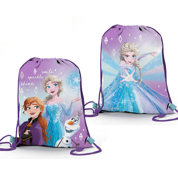 Disney Frozen Gymbag / Zwemtas, Shine Ice - 39 x 31 cm - Polyester