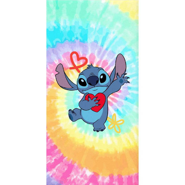 Disney Lilo & Stitch Strandlaken, Rainbow - 70 x 140 cm - Katoen