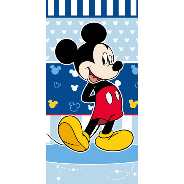 Disney Mickey Mouse Strandlaken, Navy - 70 x 140 cm - Katoen