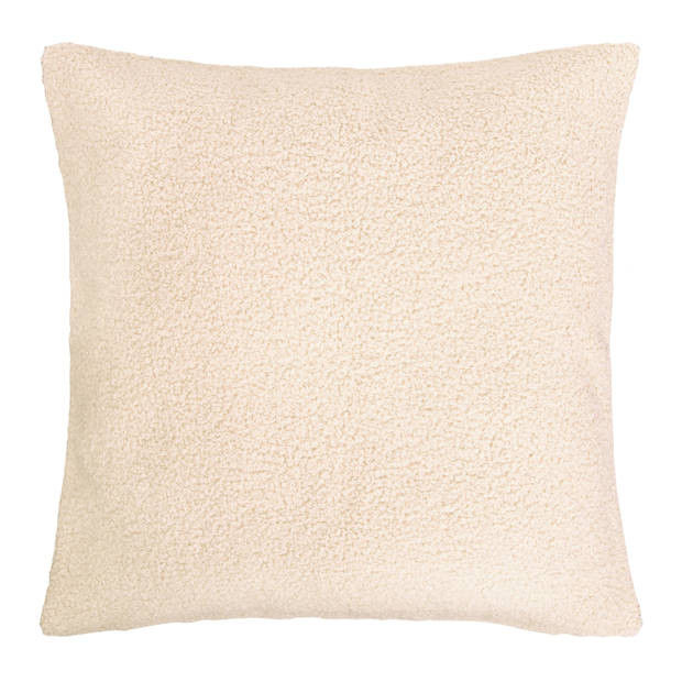 QUVIO Sierkussenhoes teddy - 45x45cm - Beige