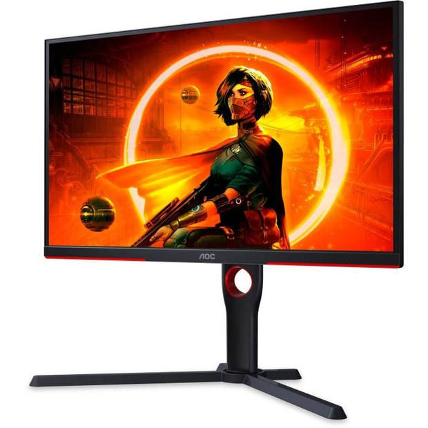 PC-gamingscherm - AOC - 25G3ZM/BK - 24,5 VA FHD 0,5 ms 240 Hz HDMI DisplayPort Pivot In hoogte verstelbaar Adaptive Sync