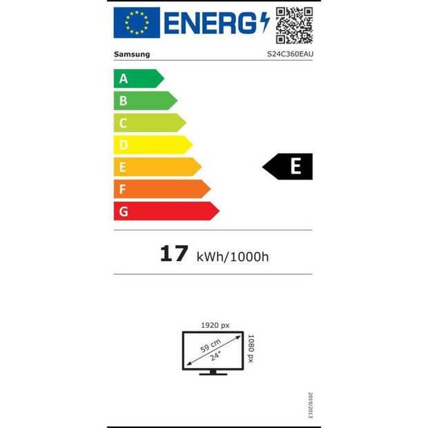 PC-scherm - SAMSUNG - LS24C360EAUXEN - 24 FHD 1920x1080 - Curved 1800R - VA-paneel - 4 ms - 75 Hz - HDMI - FreeSync