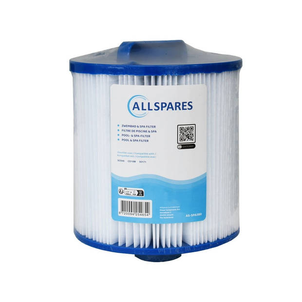 AllSpares Spa Waterfilter geschikt voor SC846 / 50171 / 5CH-159 (Ø150x160mm)