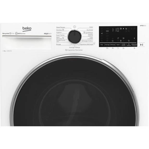 BEKO B5WFT59419W patrijspoortwasmachine - 9 kg - Inductie - L60cm - 1400 tpm - Klasse A - Wit