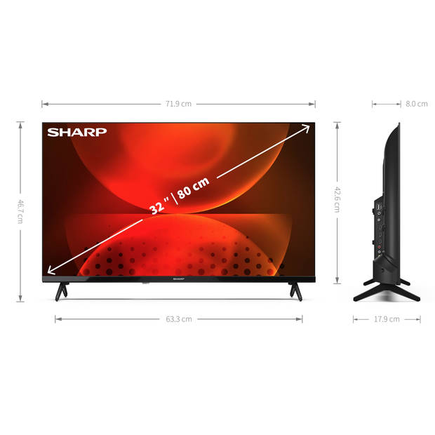 Sharp 32FH2 - 32 inch HD-Ready Android TV