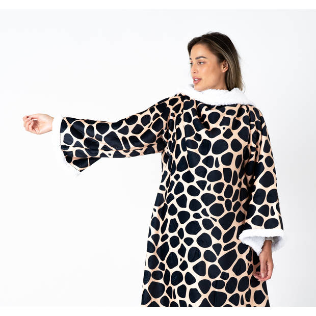 Snuggie; Fleece Deken met Mouwen; Hoodie Deken; Deken met Mouwen; Snuggle Hoodie; Hoodie Blanket; Snuggle; Giraffe