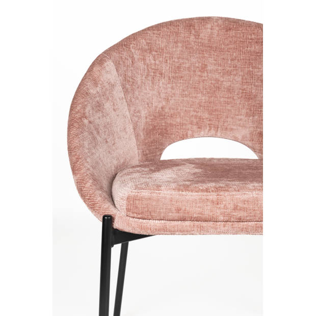 Housecraft Dando Eetkamerstoelen Oud Roze - Set van 2