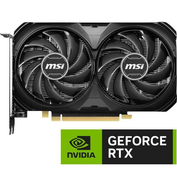 MSI - NVIDIA - Grafische kaart - RTX 4060 Ti Ventus 2x Black OC - 8GB