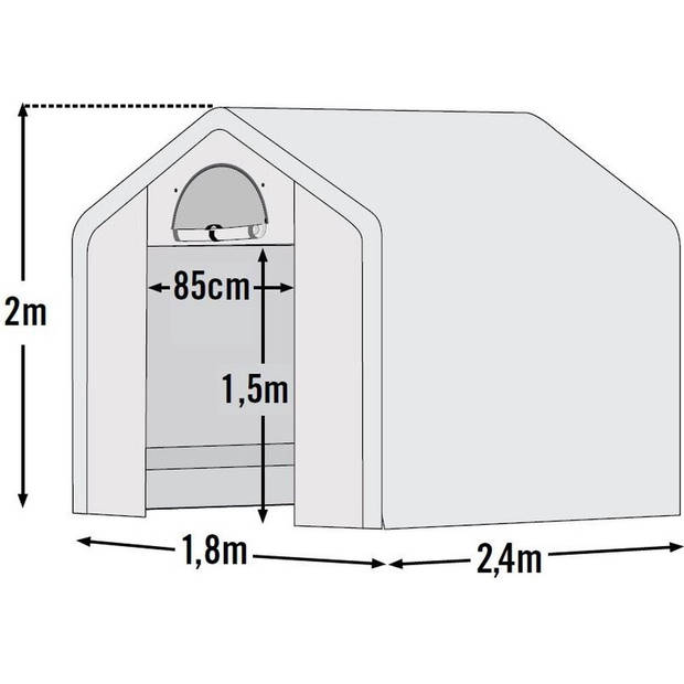 ShelterLogic® Tuinkas SL70600 - Broeikas 240x180x200 cm