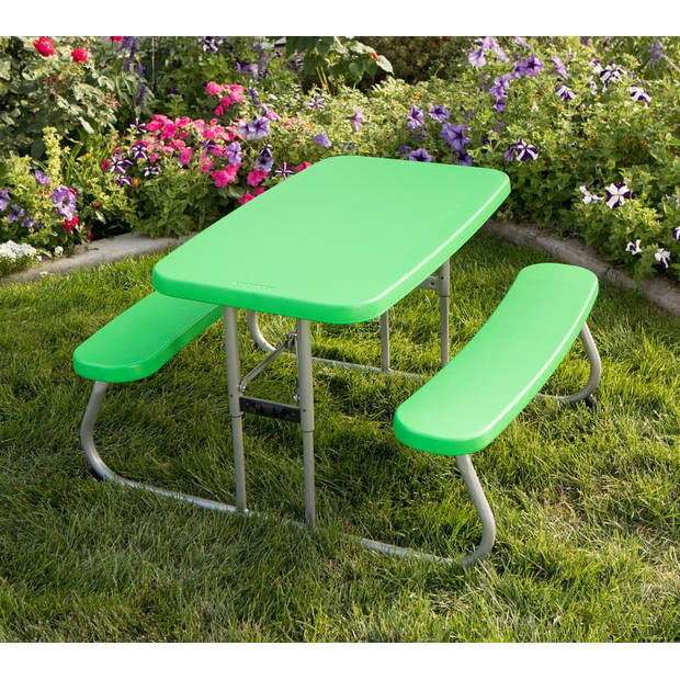 Kindertafel Lifetime Opvouwbaar - Picknickset - Groen