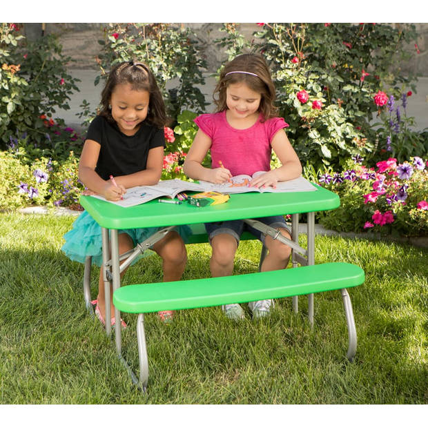 Kindertafel Lifetime Opvouwbaar - Picknickset - Groen