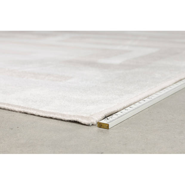 Giga Meubel - Vloerkleed Rechthoek - Beige Stof - 140x200x0,5cm - Labyrintho