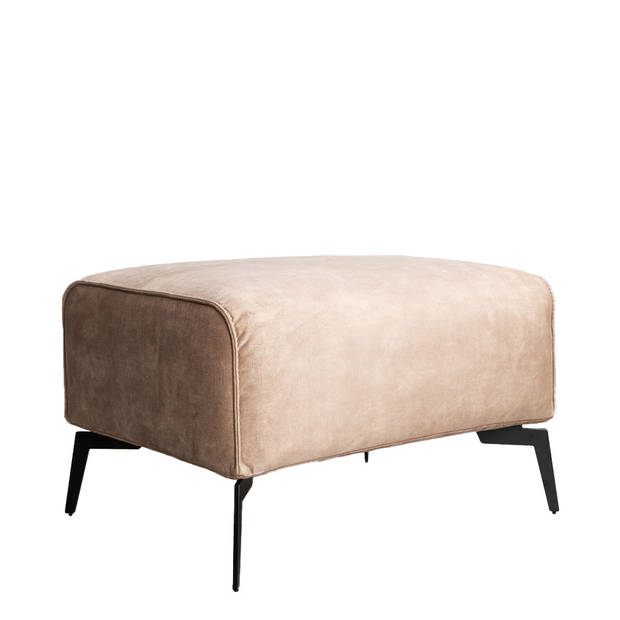 Bronx71 Hocker Vegas velvet taupe.