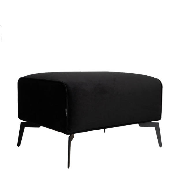 Bronx71 Hocker Vegas zwart velvet.