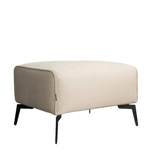 Bronx71 Hocker Vegas beige velvet.