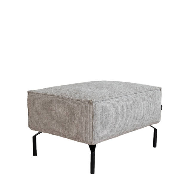 Bronx71 Hocker Kansas ribstof taupe.