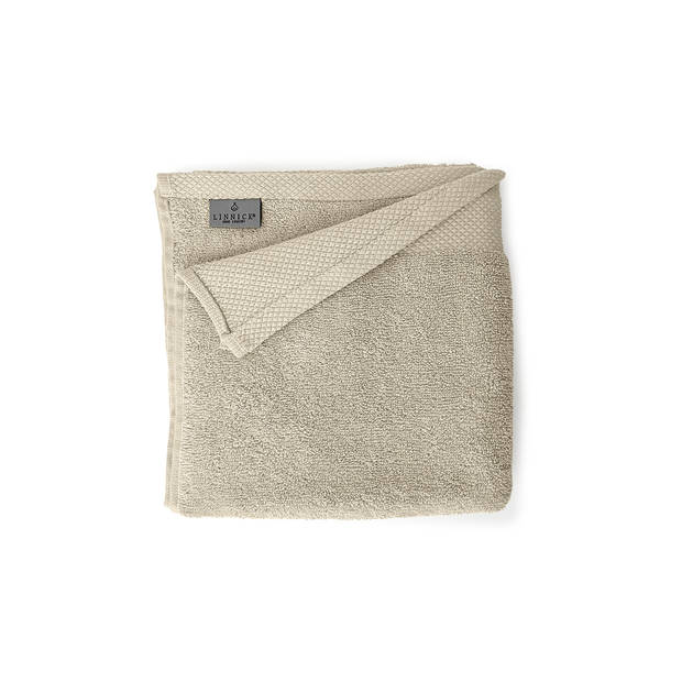 LINNICK Diamond Badstof Handdoek 60x110cm - sand - set van 6