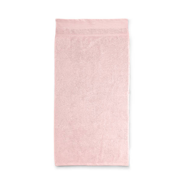 LINNICK Diamond Badstof Handdoek 50x100cm - light pink - set van 10