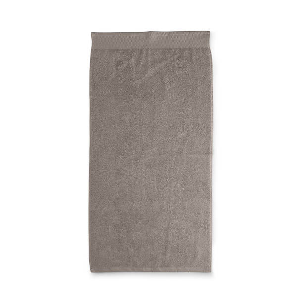 LINNICK Diamond Badstof Handdoek 50x100cm - taupe - set van 4