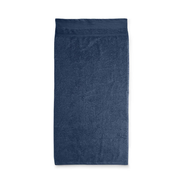 LINNICK Diamond Badstof Handdoek 50x100cm - denim - set van 10