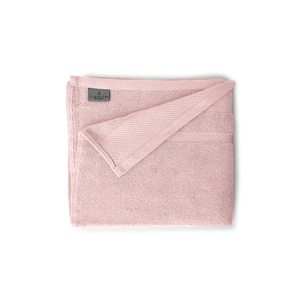 LINNICK Diamond Badstof Handdoek 50x100cm - light pink - set van 10