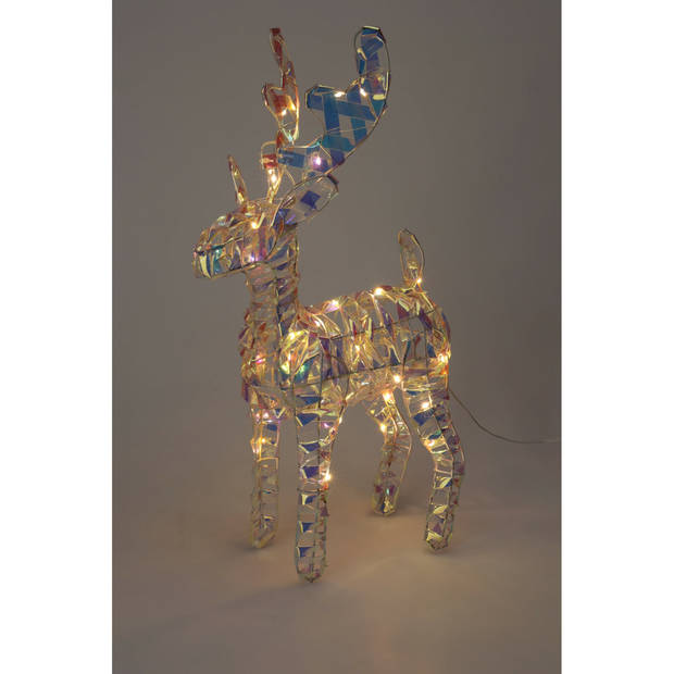 Christmas Decorations Verlicht figuur - rendier - regenboog - 37 cm - kerstverlichting figuur