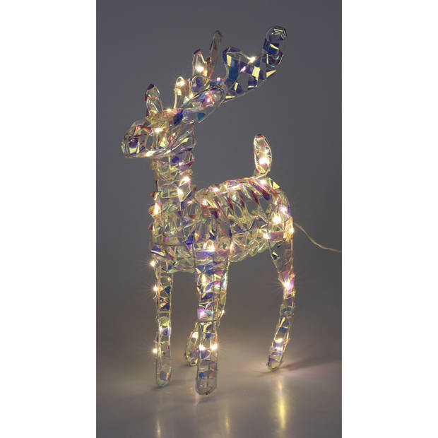 Christmas Decorations Verlicht figuur - rendier - regenboog - 37 cm - kerstverlichting figuur