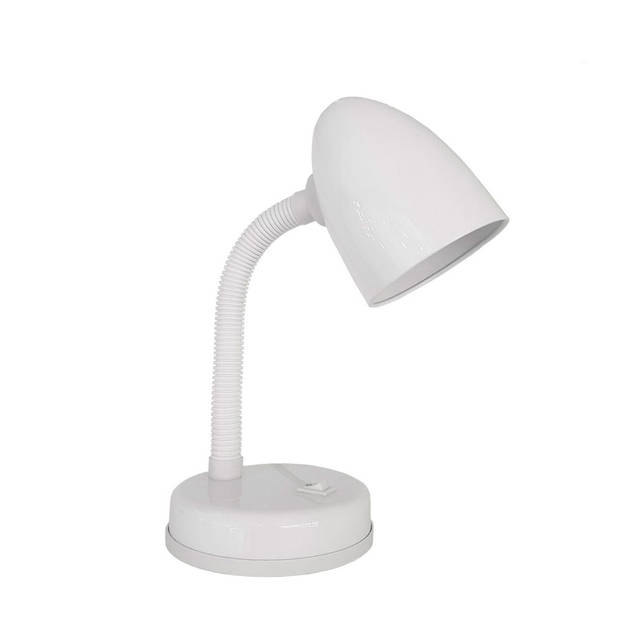 Bureaulamp EDM Amsterdam E27 60 W Flexo/bureaulamp Wit Metaal 13 x 34 cm (1 Stuks)