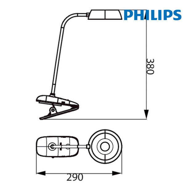 Bureaulamp Philips Lámpara de mesa Roze 3 W