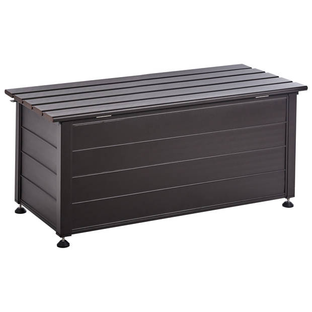 Beliani CAMPALTO - Kist-Bruin-Aluminium