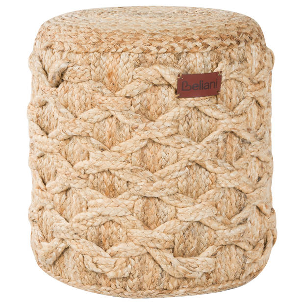 Beliani TURKAN - Poef-Beige-Jute