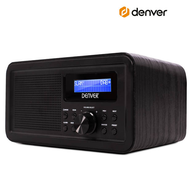 Denver DAB Radio - Retro Radio - FM Radio - Keukenradio - Draagbare radio - Batterijen & Netstroom - DAB30