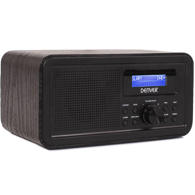 Denver DAB Radio - Retro Radio - FM Radio - Keukenradio - Draagbare radio - Batterijen & Netstroom - DAB30