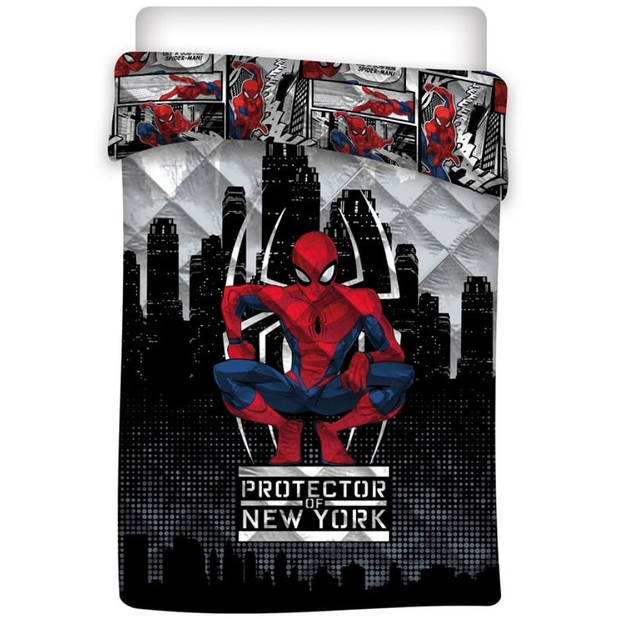 Spider-Man Sprei, Protector of NY - Eenpersoons - 140 x 200 cm - Polyester