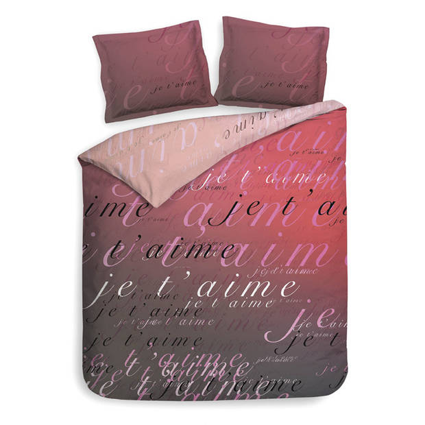 Heckett & Lane dekbedovertrek Luca - Romance Roze - Lits-jumeaux 240x200/220 cm