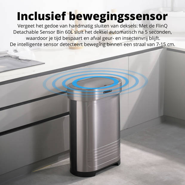 FlinQ Detachable Sensor Bin 60L - Titanium Alloy