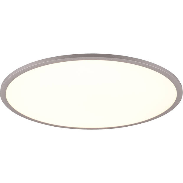 LED Plafondlamp - Trion Amira - 35W - Aanpasbare Kleur - Dimbaar - Afstandsbediening - Rond - Titaan - Metaal