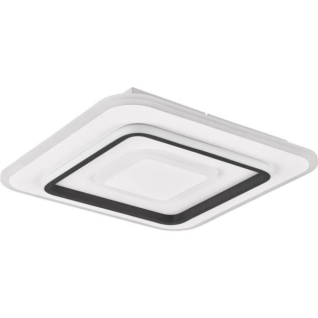 LED Plafondlamp - Trion Gora - 46W - Aanpasbaar kleur - Dimbaar - Vierkant - Mat Wit - Metaal