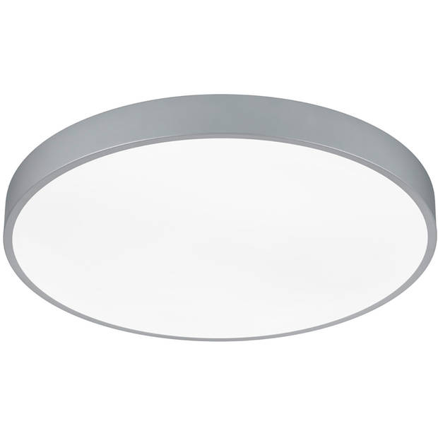 LED Plafondlamp - Trion Oka - Aanpasbaar kleur - Dimbaar - Rond - Titaan - Metaal