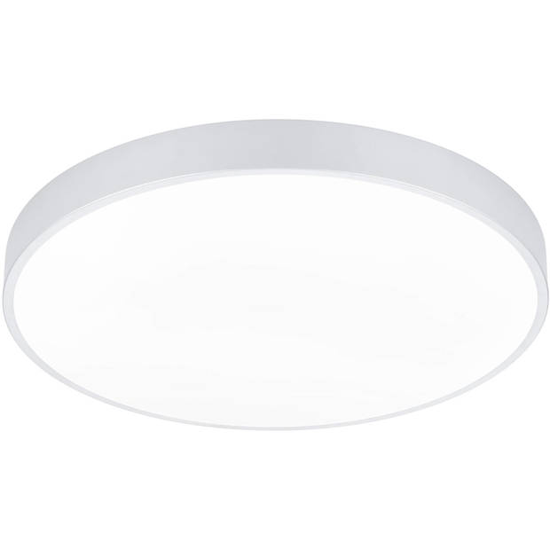 LED Plafondlamp - Trion Oka - Aanpasbaar kleur - Dimbaar - Rond - Mat Wit - Metaal