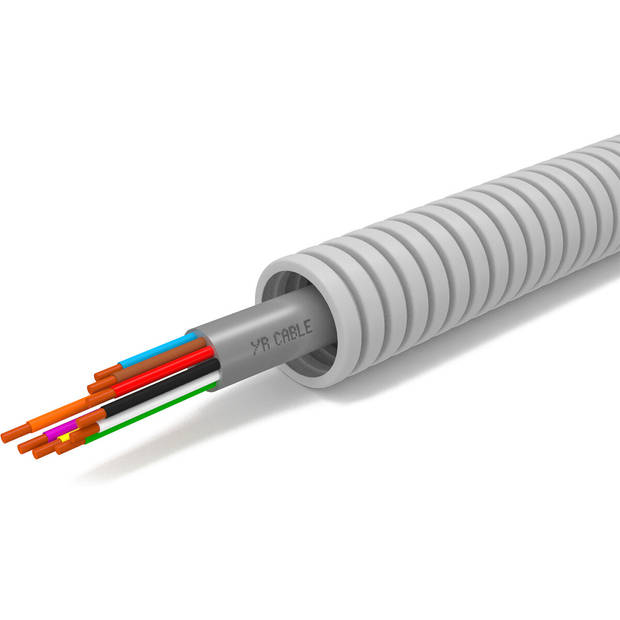 Flexibele Buis met Signaalkabel - Voorbedrade Flexbuis - YR-MB - 4x0.8mm - 16mm - 100 Meter