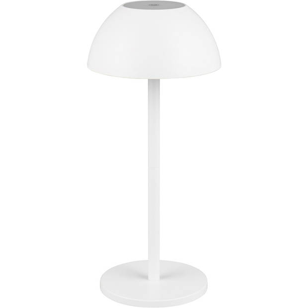 LED Tafellamp - Trion Rado - 1.7W - Warm Wit 3000K - Oplaadbare batterijen - Mat Wit - Kunststof