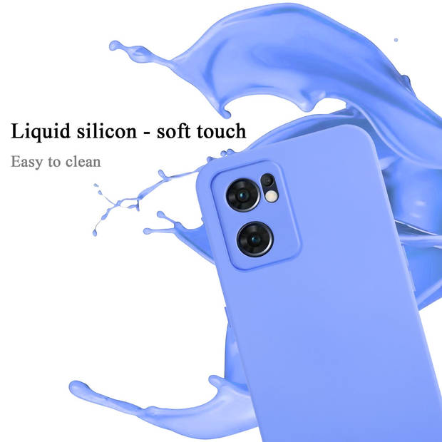 Cadorabo Hoesje geschikt voor OPPO Find X5 Lite Case in LIQUID LICHT PAARS - Beschermhoes TPU silicone Cover