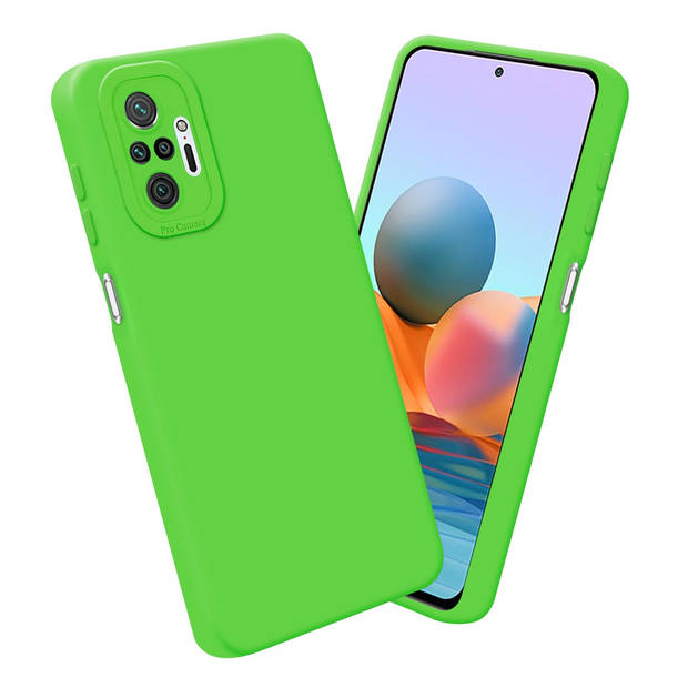 Cadorabo Hoesje geschikt voor Xiaomi RedMi NOTE 10 PRO in FLUID GROEN - Beschermhoes TPU silicone Cover Case