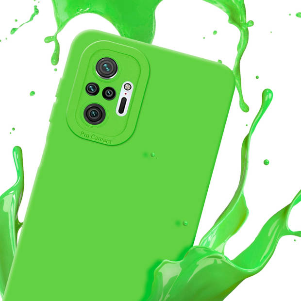 Cadorabo Hoesje geschikt voor Xiaomi RedMi NOTE 10 PRO in FLUID GROEN - Beschermhoes TPU silicone Cover Case