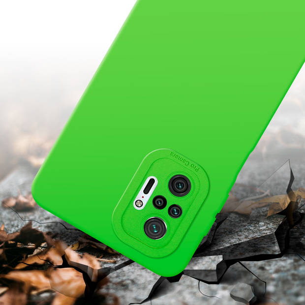 Cadorabo Hoesje geschikt voor Xiaomi RedMi NOTE 10 PRO in FLUID GROEN - Beschermhoes TPU silicone Cover Case